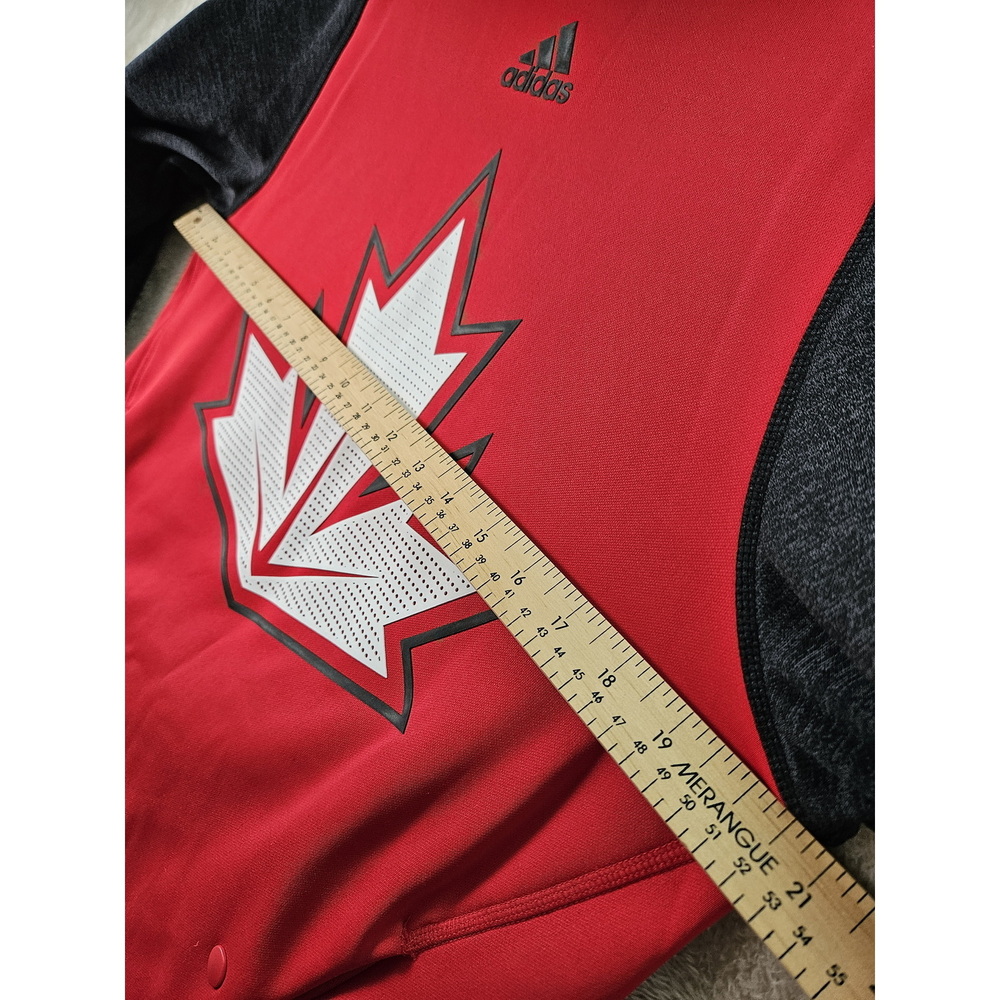 Official Adidas Team Canada Hoodie 2016 World Cup of Hockey Sweatshirt - Picture 6 of 10